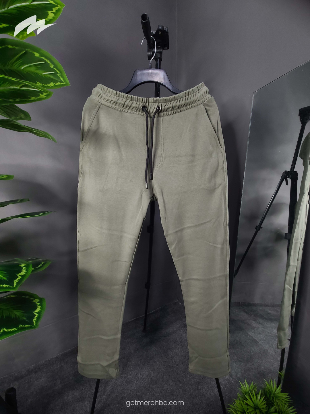Comfy Back Pocket Trouser - Lt. Olive
