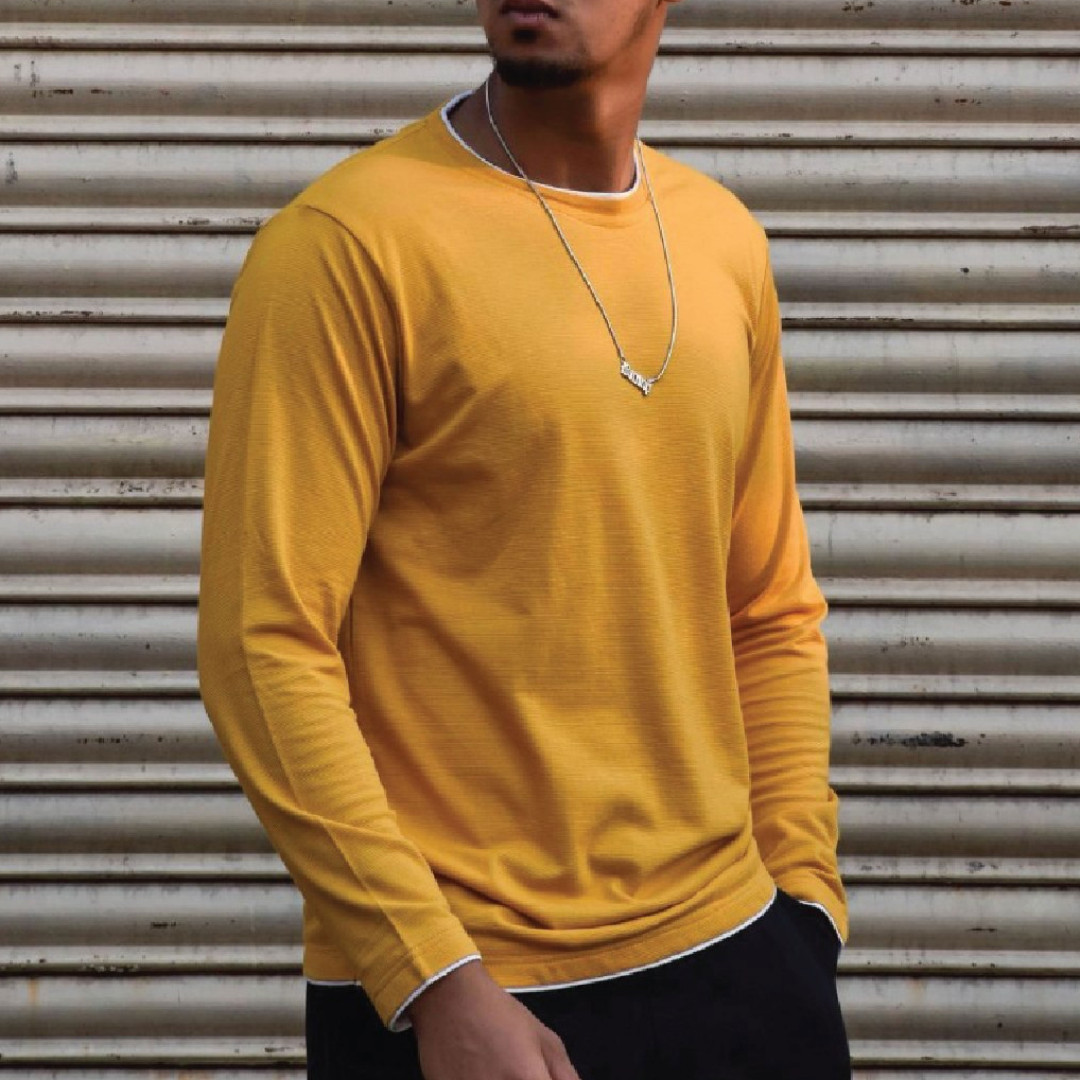 MUSTARD YELLOW - Full Sleeve T-shirt