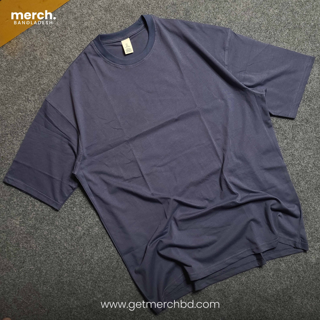 Oversized Drop Shoulder T-Shirt – Burnt Ash