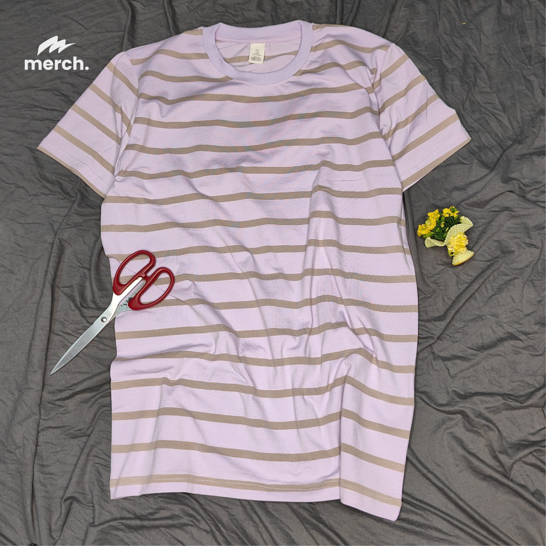 STRIPE T-SHIRT - LEVENDER