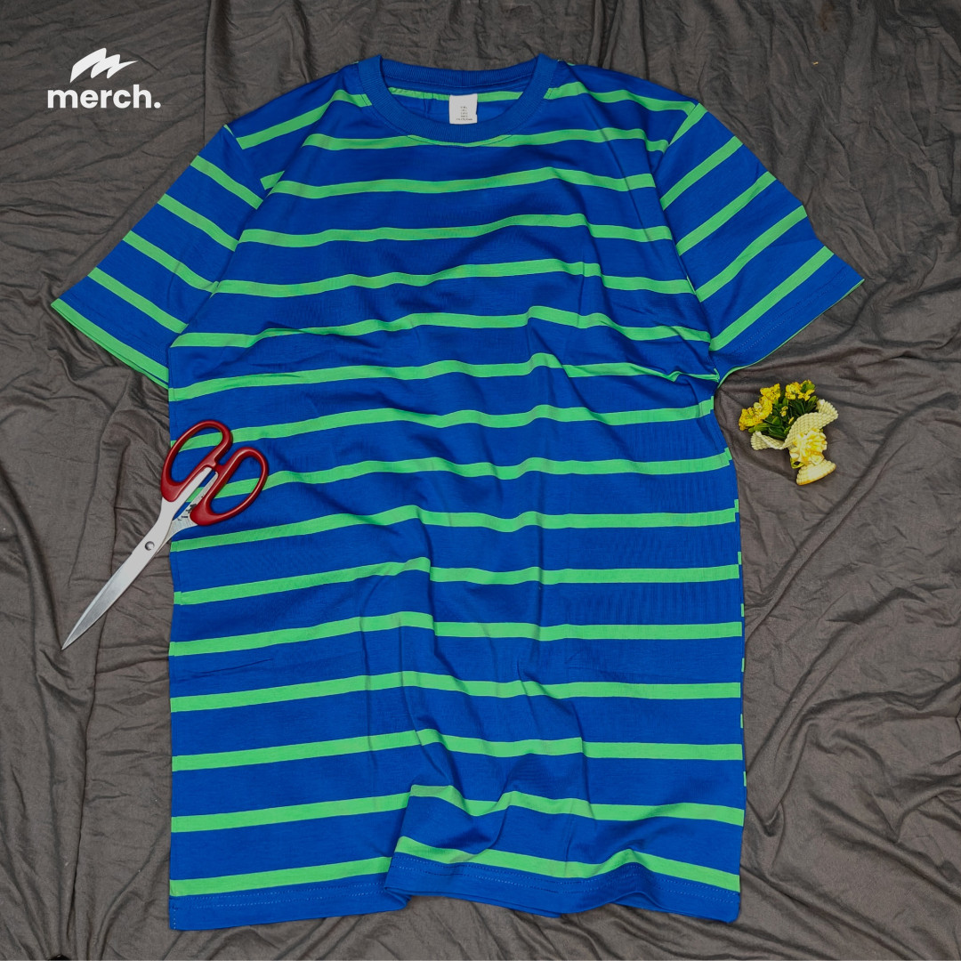 STRIPE T-SHIRT - Navy Blue