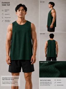 Bottle Green - Oversize Tank Top