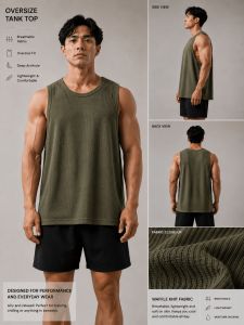 Olive - Oversize Tank Top
