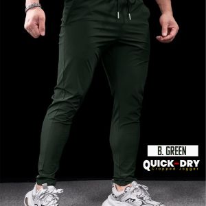 Quick Dry Gym Trouser - BOTTLE GREEN