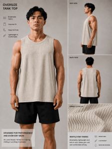 Sand - Oversize Tank Top